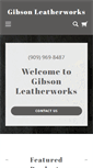 Mobile Screenshot of gibsonleatherworks.com