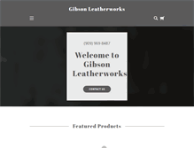 Tablet Screenshot of gibsonleatherworks.com